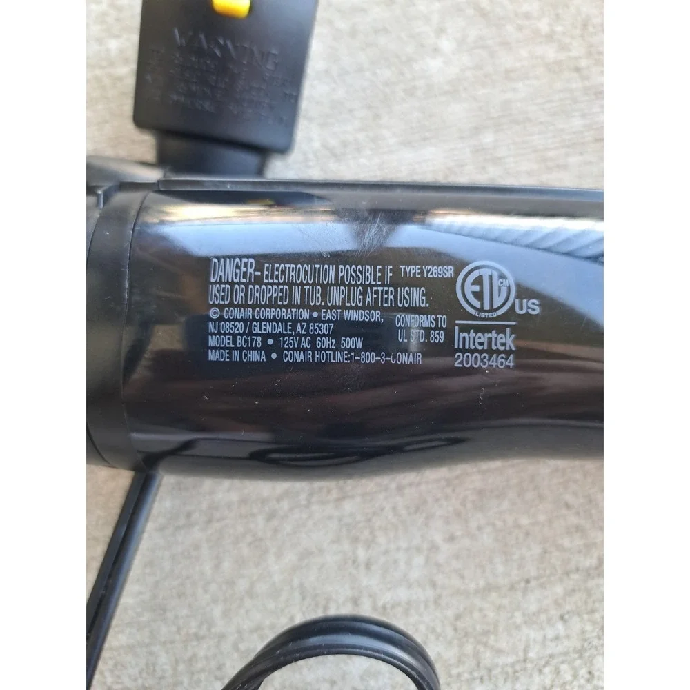 INFINITIPRO CONAIR Hair Spin Air Rotator Styler Hair Drier 2 Inches Barrel Model